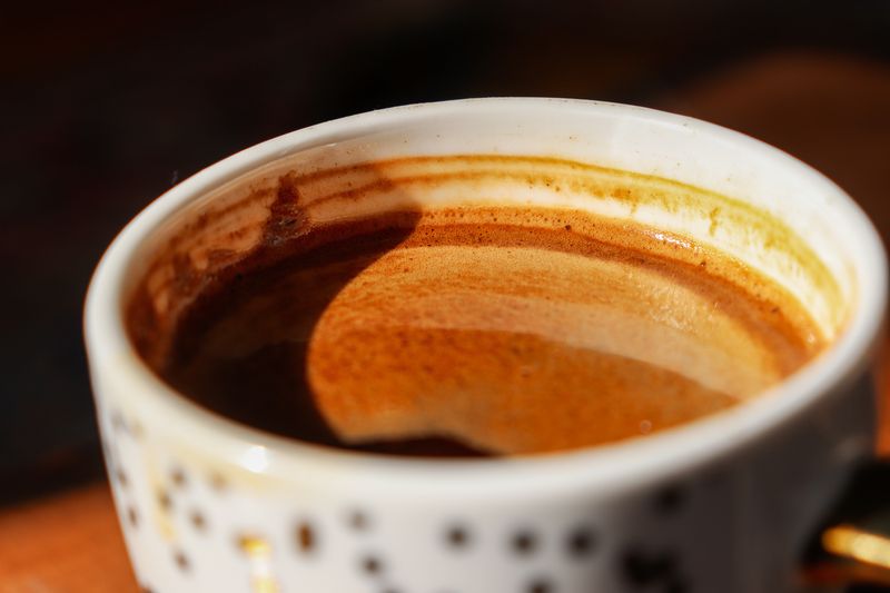 Espresso coffee at Pizza luce